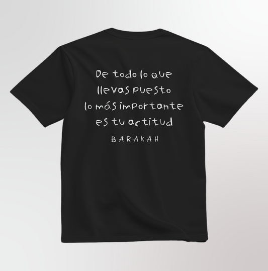 T-SHIRT REGULAR FIT - ACTITUD BLACK