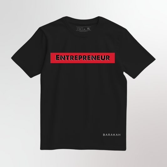 T-SHIRT REGULAR FIT - ENTREPRENEUR BLACK